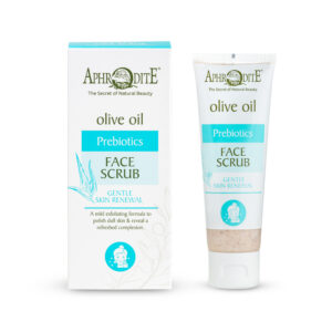 Õrnalt nahka uuendav näokoorija oliivi- ja mandlihelvestega